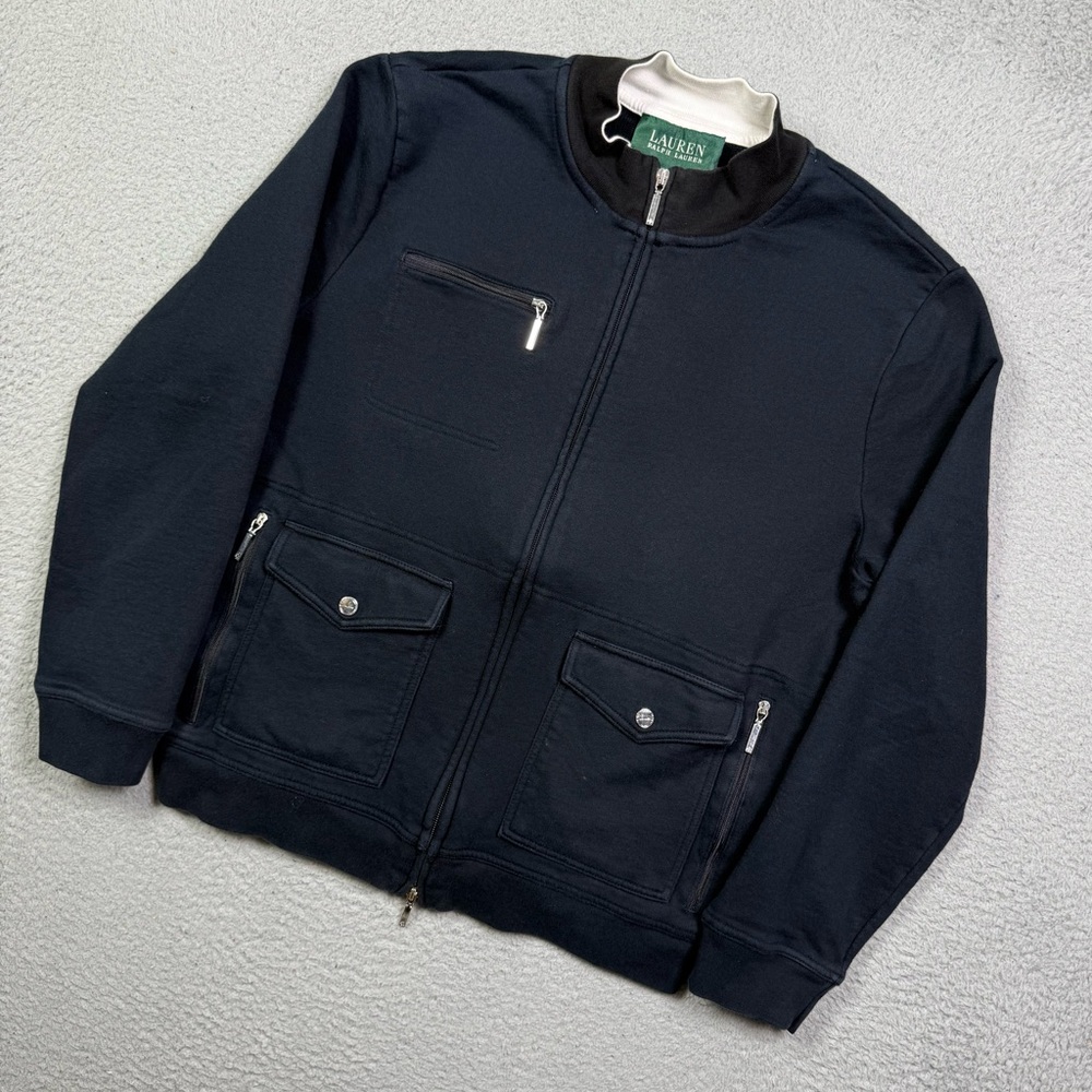 Lauren Ralph Lauren Black‎ Zip Up Pockets jacket